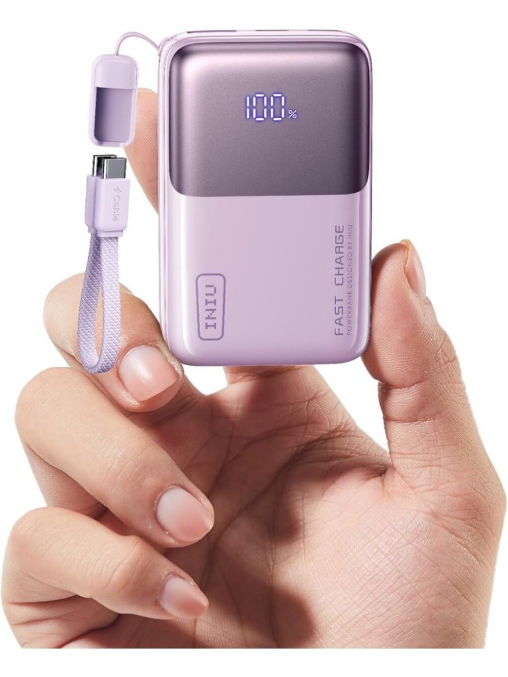 Mini Portable Charger 10000mAh Power Bank - Compact Fast Charging 45W